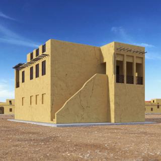 Large Arab House with Terrace 3D model