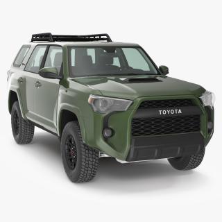 3D Toyota 4Runner TRD Pro Army Green 2021 model