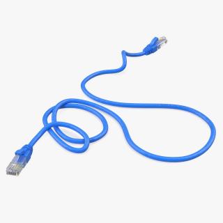 3D model RJ45 Cable Blue