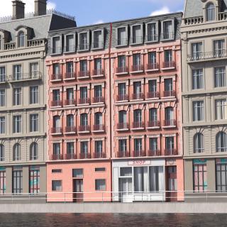 Paris Traditional Architecture Building 3D model