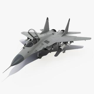 3D MiG 29 Fighter Aircraft with Armament Rigged for Maya model