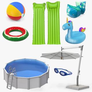 Swimming Pool and Accessories Collection 5 3D