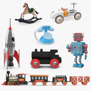 3D Retro Toys Collection 2 model