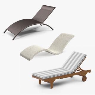 Lounge Chairs Collection 3D model