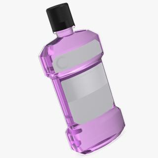 3D model Antiseptic Mouthwash 1L Bottle