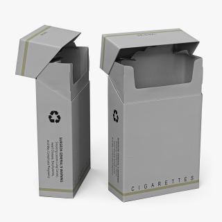 Empty Cigarette Box 3D model