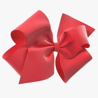 Large Hair Bow with Alligator Clip 3D model