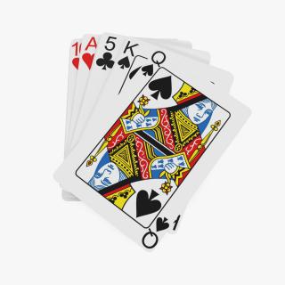 Stack of Playing Cards 3D