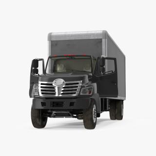 Cargo Box Truck Rigged 3D