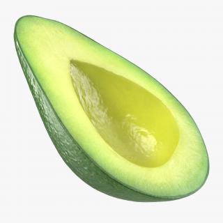 Avocado Half 3D