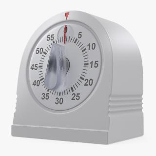 Classic Mechanical Kitchen Timer 3D