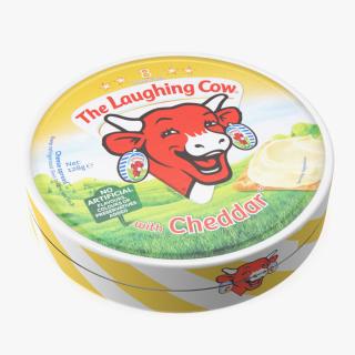 3D model Package of Creamy Cheese Laughing Cow Cheddar