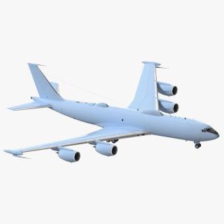 3D model Army Airplane Blue Rigged