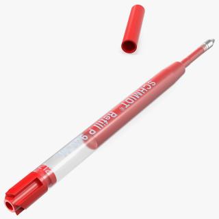 Red Schmidt P900 Ballpoint Pen Refill 3D