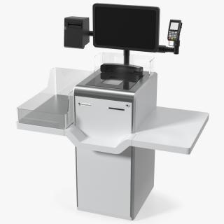 System for Self Checkout StrongPoint Switched Off 3D model