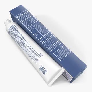 3D Tube and Box Toothpaste model