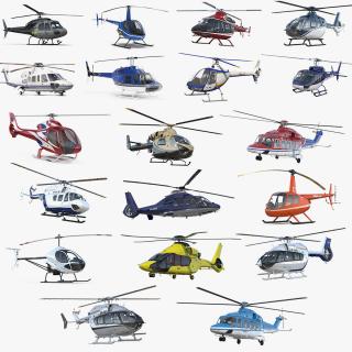 3D model Private Helicopters 3D Models Collection