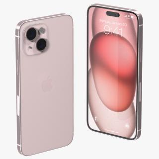 3D model Apple IPhone 15 Plus Pink