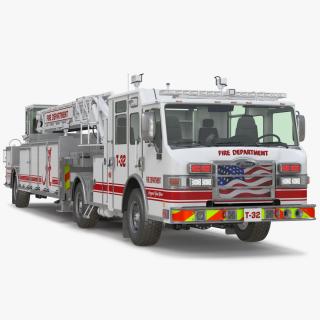 3D model White Velocity Ascendant Fire Truck