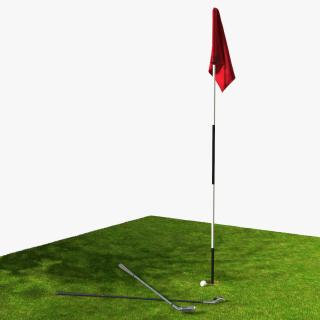 Golf Hole Sport Fur 3D model