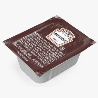 Heinz Barbecue Sauce Single Serve Pot 3D