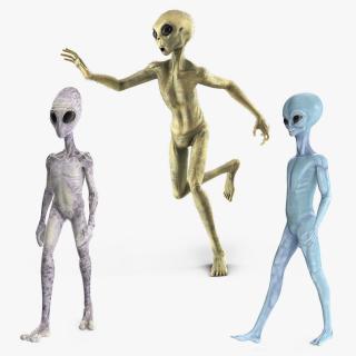 3D model Space Aliens Collection 2