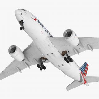 3D Airbus A350-800 American Airlines model