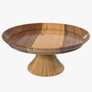 Cake Stand Wooden 3D