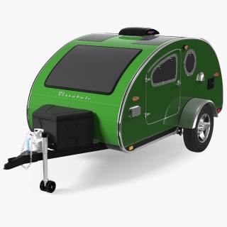 3D model Vistabule Teardrop Camping Trailer Simple Interior