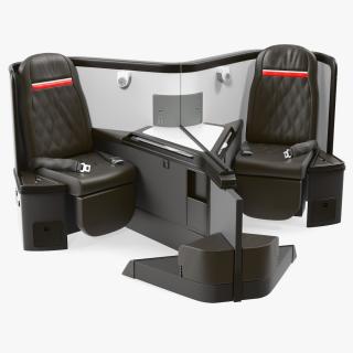 Airplane Business Class Seats Central 3D