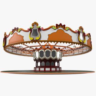 Empty Park Carousel 3D model