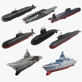 Russian Military Vessels Collection 3 3D