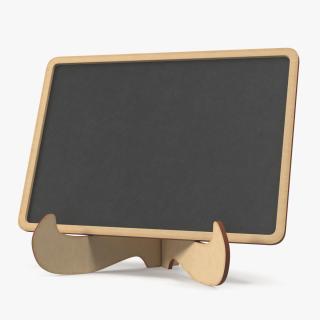 3D Small Plywood Chalkboard on Stand model