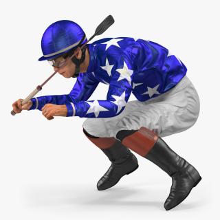 3D model Jockey on Horse