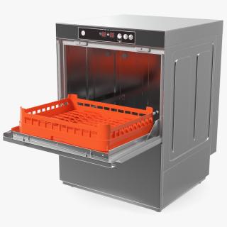 Commercial Dishwasher Asber 3D