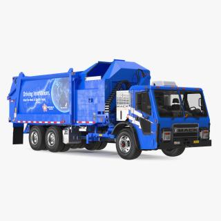 Mack LR Electric Truck Blue 3D