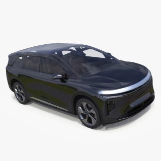 Modern Electric SUV Generic Black Lights Off 3D model