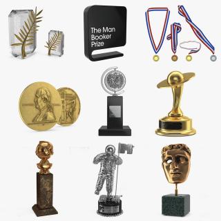 3D Medals and Awards Collection model