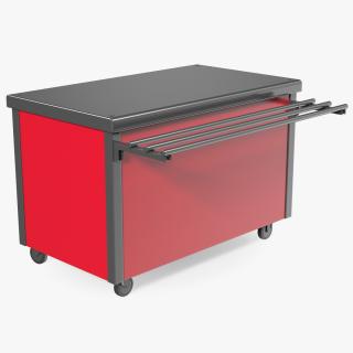 3D model Counter Self Service Line