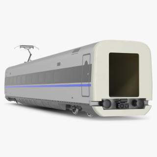 High Speed Bullet Train Wagon Electric Drive 3D model