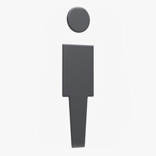 Men Bathroom Symbol 3D model