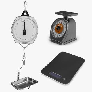 3D model Kitchen Scales Collection