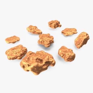 3D Metallic Minerals Copper Set model
