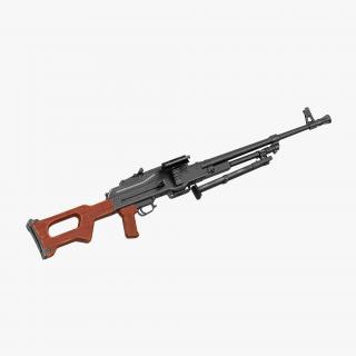 3D model Machine Gun PKM