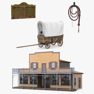 3D Western Ranch Accessories Collection 2 model