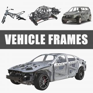 3D model Vehicle Frames Collection