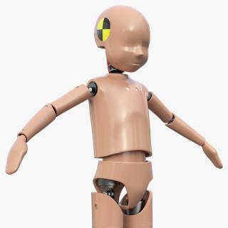 Child Crash Test Dummy T-Pose 3D model