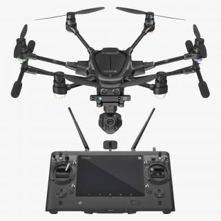 3D model Yuneec Typhoon H Videography Hexacopter Set Rigged