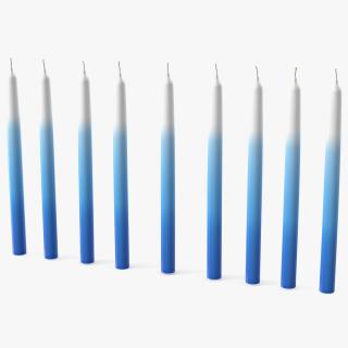 3D Hanukkah Candles