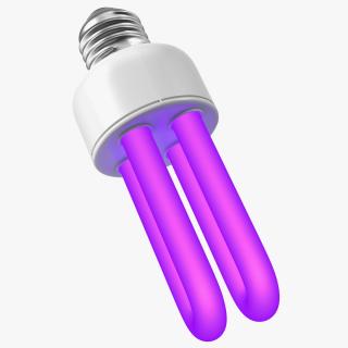 Ultraviolet Light Bulb Lamp Fluorescent 3D model